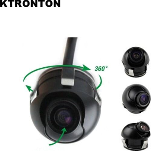 Mini 360 degree Rotation Car Rear View CCD HD Camera front view side reversing backup parking camera Waterproof Night Vision