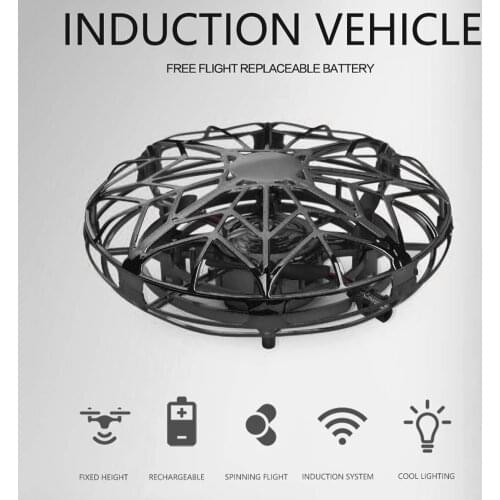 Mini UFO Drone Toys Infrared Sensing Control Interactive Aircraft Gesture Induction Controlled Altituded Hold Quadcopter for Kid