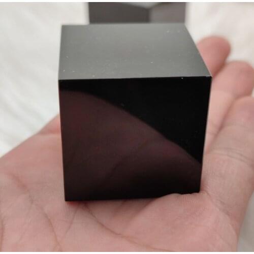 Natural Black Obsidian Quartz Crystal Cube Crystal Stone Polished Specimen Minerals Healing Stone Home Decoration