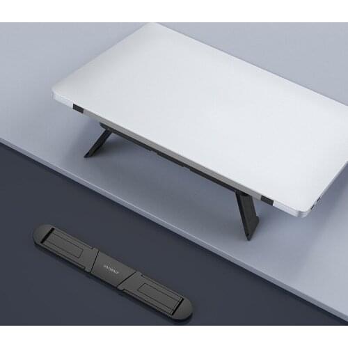 Invisible Laptop Stand Protable Mini Foldable Plastic Notebook Laptop Holder Cooling Stand Tablet Support Base Notebook Stand