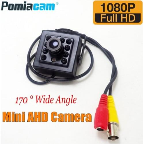 Newest AHD Mini Camera T330 170degree fisheye lens IR Night vision cctv camera for Home Security 2MP 1080P Super Mini AHD Camera