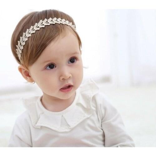 Baby Girls Princess Headbands Lace Edge Headdress Flower Cute Infant Girls Hair Accessories Newborn Elastic Hairbands Baby Girl