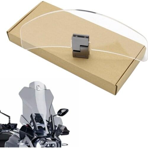 Motorcycle Windshield Airflow Adjustable Windscreen Extension Wind Deflector Unversal For DUKE Puig KAWASAKI Ninja Benlli