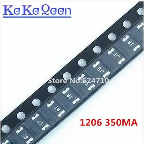 100PCS PTC FUSE 1206 0.35A 350mA 6V 16V 24V 30V 60V 3.2*1.6mm 3216 SMT SMD PPTC Resettable Fuses