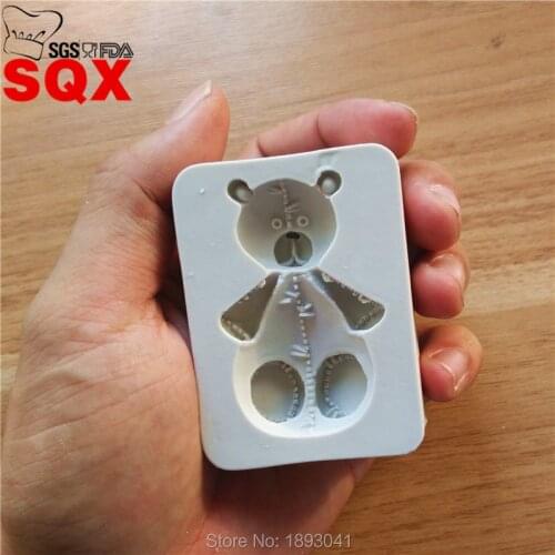 Silicon Mold Tools Baking mould bear silicon gel soap handmade soap mould chocolate soap food mould SQ16304