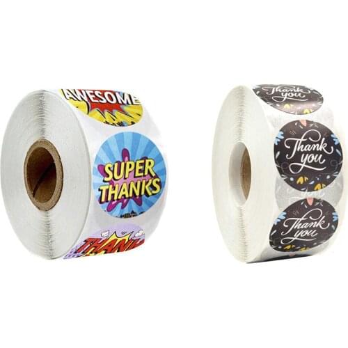 Thank You Business Stickers 500pcs, Thank You Stickers Labels For Sealing,Online Sellers Packaging Supplies