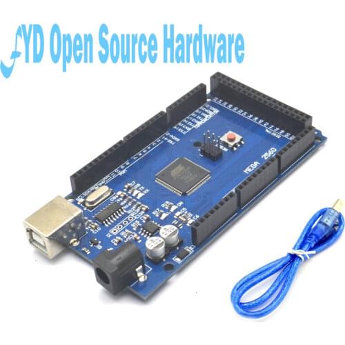 Mega 2560 R3 Mega2560 REV3 (ATmega2560-16AU CH340G) Board without USB Cable Compatible for arduino