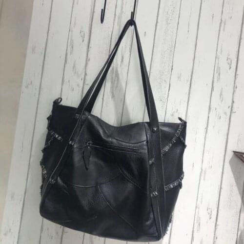 Womens Bags Korean Version of the Full-Grain Leather Shoulder Bag Bag Leather L Vintage Womens Bags