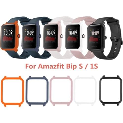 Hard PC Protective Frame for Xiaomi Huami Amazfit Bip S/Bip Youth Lite Smart Watch Cover Case Replaceable Screen Protector Shell