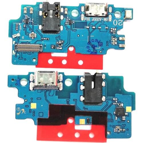 1PcsOriginal new For Samsung Galaxy A20/A205 Charger Charging port Dock USB Connector Data Flex Cable Headphone Jack Flex Ribbon