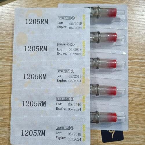 5pcs Tattoo Cartridge Needles Disposable Semi-Permanent Makeup Eyebrow Tattoo Pen Machine Supply 5 7 9 11 13 M1 5 7 9 RM