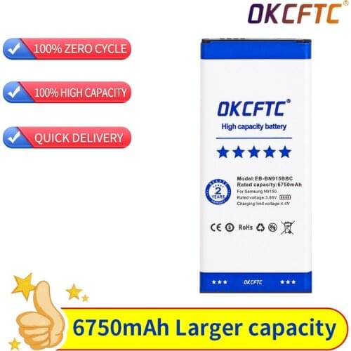 Phone Battery 6750mAh EB-BN915BBC For SAMSUNG GALAXY Note Edge N9150 N915K N915L N915S N915X,SM-N915 N915A N915D N915F