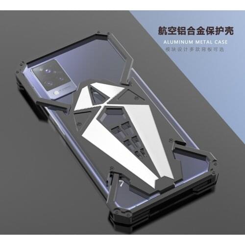 Aluminum Bumper Metal Phone Case For Vivo S9 Case Armor Cool Design Shockproof Stainless Cover For Vivo S9 Full Protection Coque
