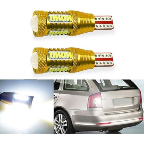 2x Canbus T15 LED Reverse Light W16W 4014 32SMD Car LED Error Free Backup Light Reverse Light Bulb For Skoda Superb