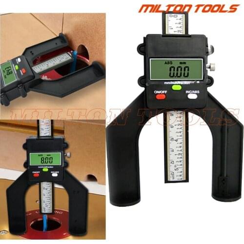 Digital Tread LCD Magnetic Feet Aperture 80mm Hand Routers Self Standing Depth Gauge Trend Digital Router