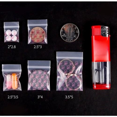 HARDIRON Zipper Bag Small Cute Pig Multiple Sizes Self Sealing Zip Lock Bags Gift Jewelry Mini Pouches Plastic Packaging Bags