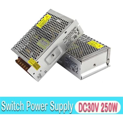 DC30V 250W Switching Power Supply Source Transformer AC DC SMPS for Attendance System LED Lighting Camera