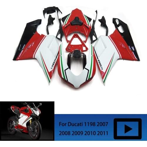 For DUCATI 848evo 1198 2007 2008 2009 2010 2011 motorcycle fairing kit, motorcycle 1098 1098RS 07-11 body protective shell