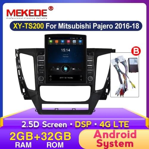 DSP 4G LET 2G RAM HD Vertical Screen Tesla Style Car Multimedia for Mitsubishi Pajero Sport Montero Android Radio GPS Navigation