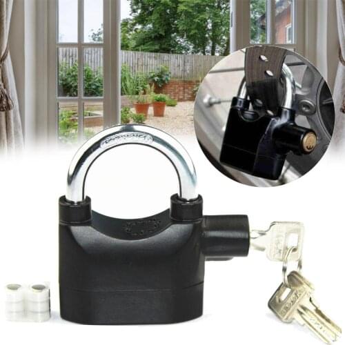 Warehouse Door Lock 110 Decibel Alarm Waterproof Bicycle Motorcycle Disc Brake Lock Motorbike Anti Theft Alarm Lock Bike Padlock