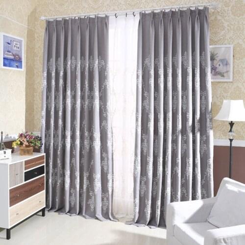 European Window Curtains For living Room Linen Luxury Embroidered Curtains for Kids Bedroom Blackout Window Curtain kitchen