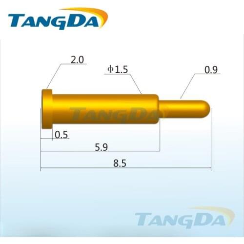 Tangda pogo pin connector DHL/EMS D2.0*8.5mm 1A charge Contact the thimble Device probe PCB test Spring probe