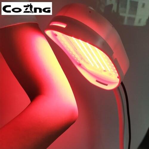 Red and blue led light phototherapy for skin acne treatment