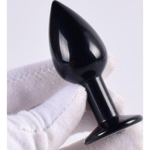 Obsidian Massage Wands Male Female Natural Crystal Massage Tool Relax Products Healing Emotion Toys For Asshole