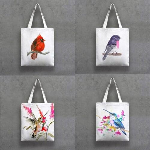 Cute bird pattern womens bags cheap storage bags stationery organizer pouch Storage items Storage in the kitchen lunch bag bags
