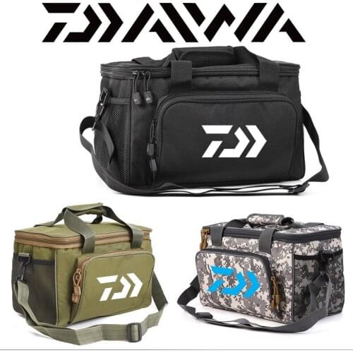 Daiwa Multi-function Waterproof Fishing Bag Outdoor Waist Pack Fishing Lures Gear Storage Bag Single Fishing Crossbody Handbag