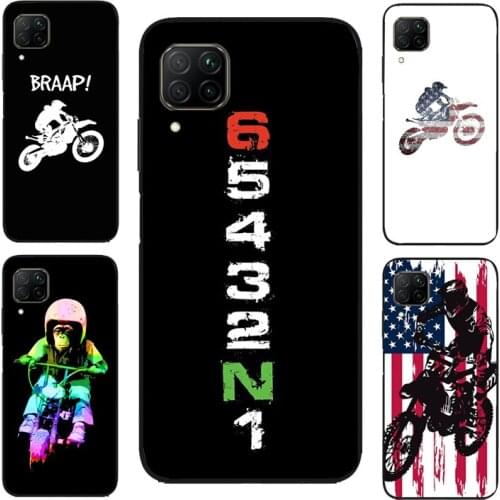 Moto Bike Motocross Case For Huawei P30 Pro Mate 20 Lite P20 P40 Nova 5T P Smart 2019 Honor 8A 8X 9X 10i