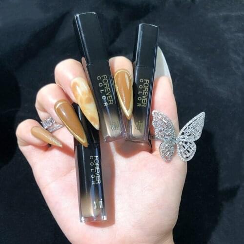 New 2 Colors New Dark Skin Makeup Face Contour Mini Liquid Concealer Convenient Full Coverage Eye Dark Circles Blemish Cosmetics