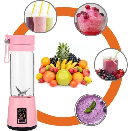 Portable Size USB Electric Fruit Juicer Handheld Smoothie Maker Blender Stirring Rechargeable Mini Portable Juice Cup Water