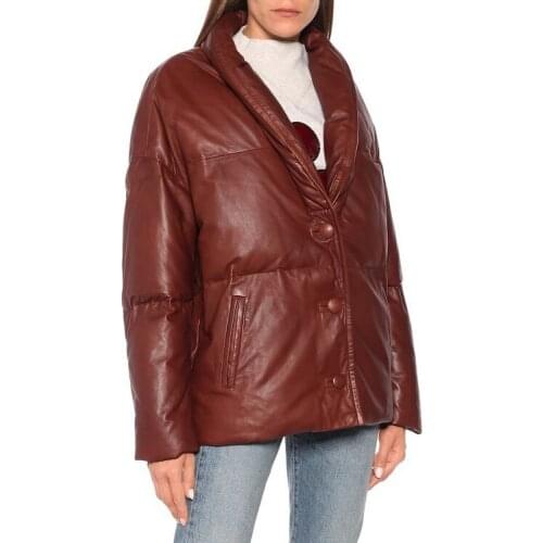 Women Warm Leather Jacket Lady Long Sleeve Single-Breasted Outwear Female Casual Fashion Coat Tops 2021 Autumn Winter