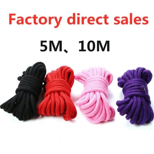 10M Thicken Sex Cotton Bondage Restraint Rope Slave Roleplay Toys For Couples Adult Games Products Shibari Hogtie Fetish Harnes