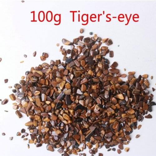 100g Beautiful Tumbled tigers-eye Crystal Stone specimen Gravel Wholesale lucky Healing