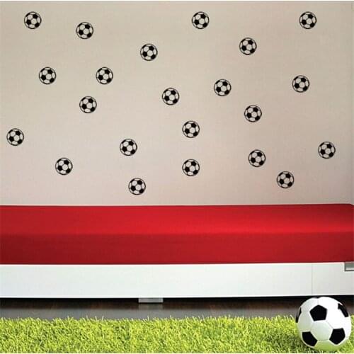 20pcs/lot Personalized Football Soccer Ball wall sticker sports boys bedroom art vinyl Wall Sticker For Kids Rooms Nursery Decor