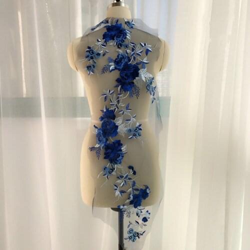 1Set Colorful Lace Fabric Dress, Stage Embroidery, Hand Made DIY Accessories