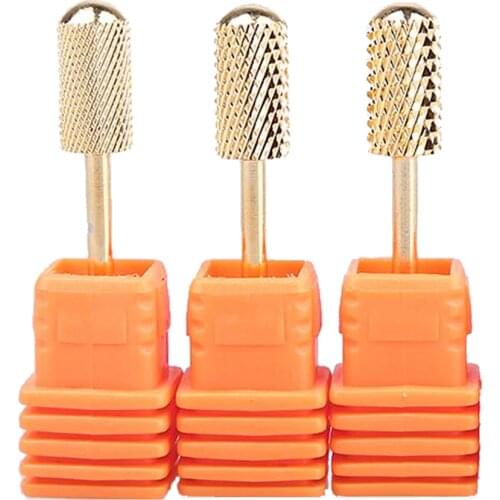3Types Diamond Tungsten Carbide Mill Cutter Remove Gel Nail Polish Nail Drill Bit Tool For Electric Manicure Machine Accessory