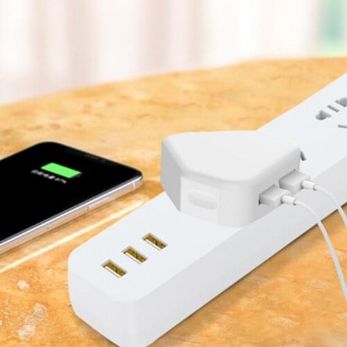 ANENG USB Wall Charger 5V 2A Dual Port USB Charger Adapter Power Base Block for Cell Phones Tablet Power Bank UK Plug