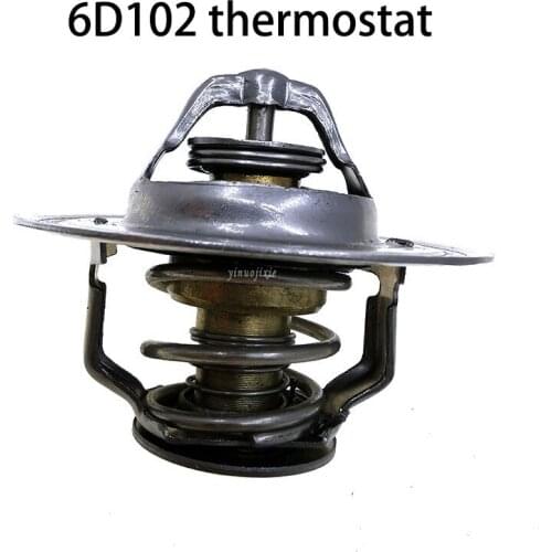 Automotive engineering machinery, excavator parts, engine thermostat for Komatsu 6D102 thermostat