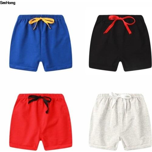Kids Short-pants Summer Short for Boy & girls Color red blue black Beach Pants 1-6Y Toddler Casual Sports Short for children