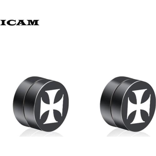 ICAM Earrings Wholesale Cheap Accessories Magnet Earrings New Fashion Simple Jewelry Magnets No ear hole Men Lovers Popular Gift