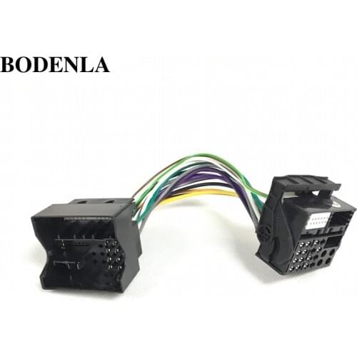 BODENLA RCD510 RCD330 Plus Quadlock Connector Adapter Cable MQB to PQ Platform For VW Tiguan Passat