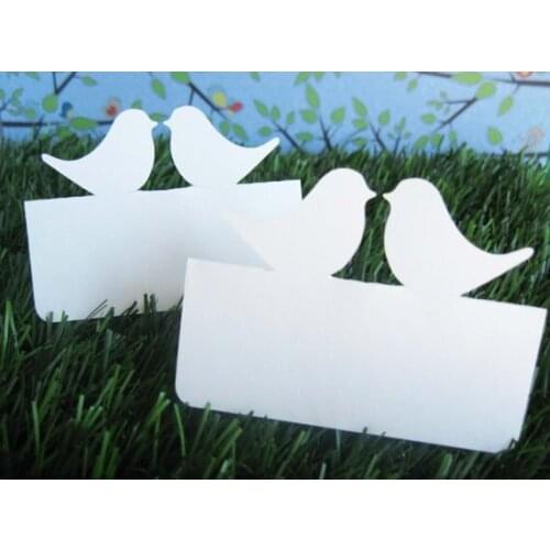 Love birds Place Cards birthday party Wedding bridal shower banquet Seating escort Card table number marker choose color
