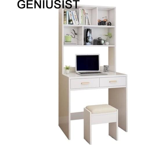 Furniture Pliante Escritorio De Oficina Scrivania Standing Desk Bedside Tablo Laptop Stand Mesa Computer Table With Bookshelf