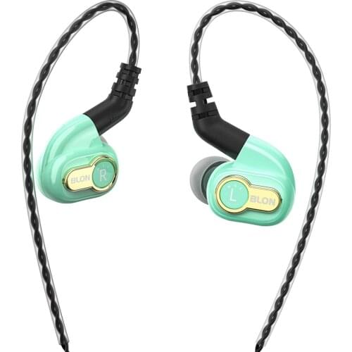 Blon BL-05S BL05S with 3rd generation 10mm Upgraded Carbon Diaphragm High Dynamic HIFI Earphone 3.5mm Gold Plated L Plug
