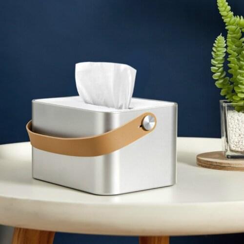 Nordic Creative Tissue Boxes Simple Modern Living Room Container Storage Tissue Boxes Boite A Rangement Home Garden DB60ZJ