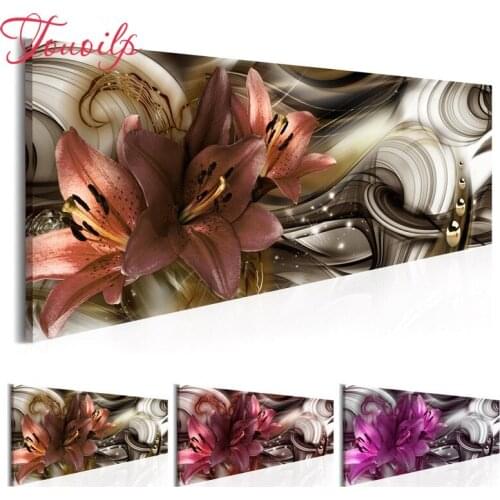 TOUOILP New 5D Beautiful Lily 5d Diamond Painting Cross Stitch Full Mosaic Square&round Drill diy Diamond Embroidery Home Decor
