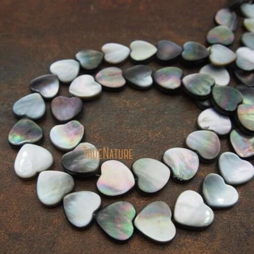 New Arrival Lovely Heart Shell Spacers Disk Jewelry Full Strands Grey Shell Loose Beads In 14*14 mm BE5532
